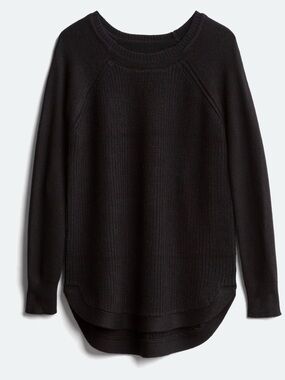 RD Style Black Crew Neck Knit Sweater, XL